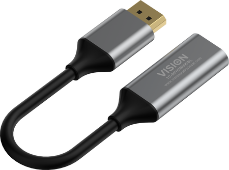 Vision Black DisplayPort to 8K HDMI Adaptor