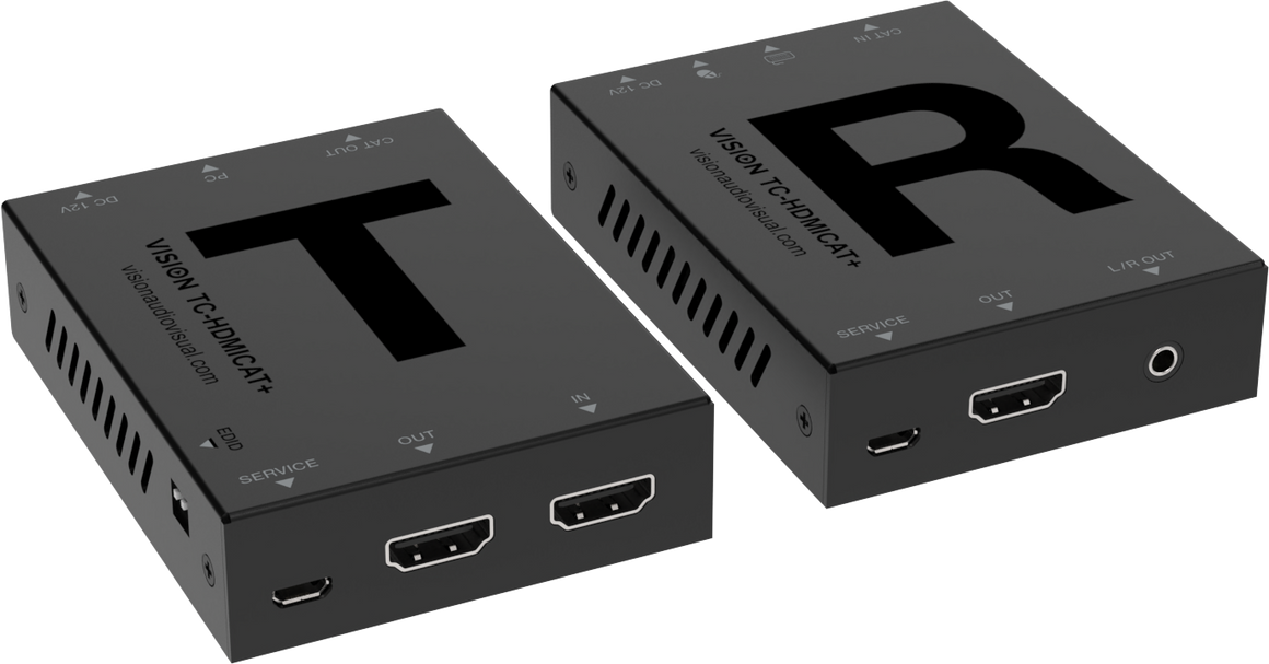 Vision HDMI and USB-over-CAT6 Transmitter and Receiver Set 70 m