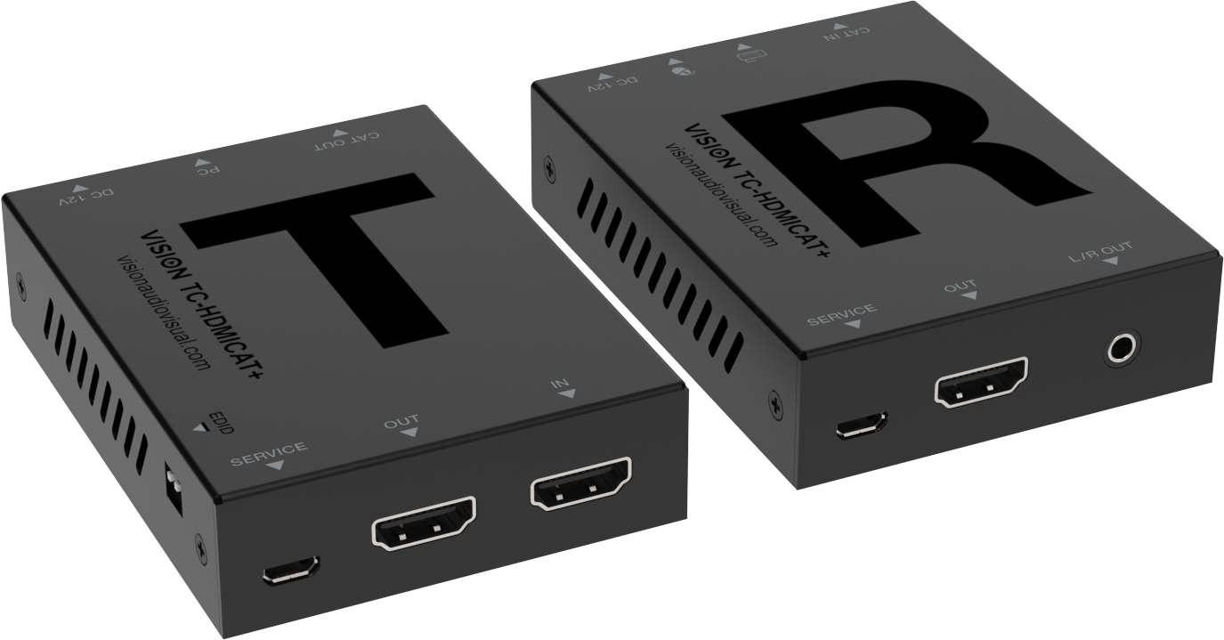 Vision HDMI and USB-over-CAT6 Transmitter and Receiver Set 70 m