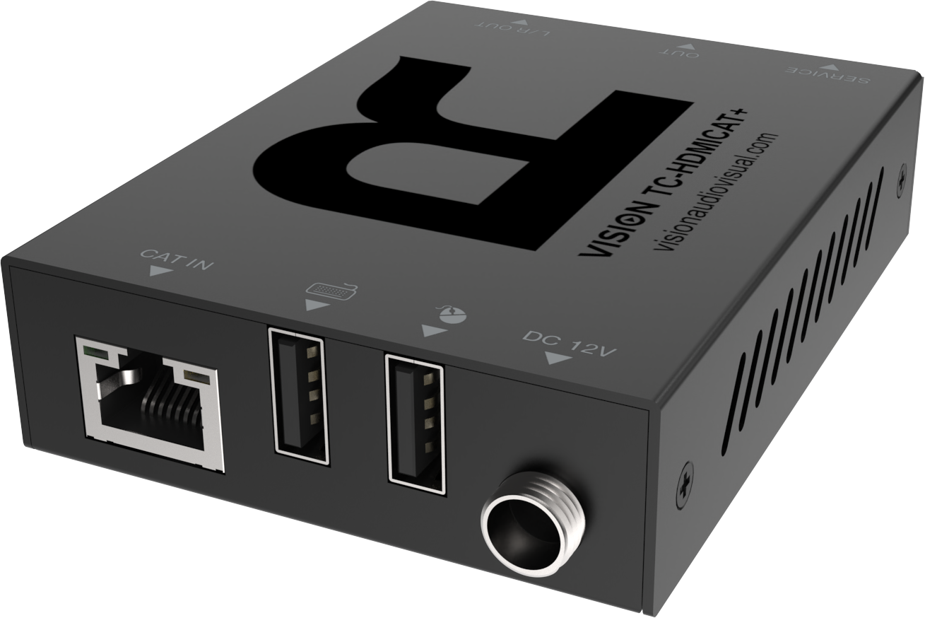 Vision HDMI and USB-over-CAT6 Transmitter and Receiver Set 70 m