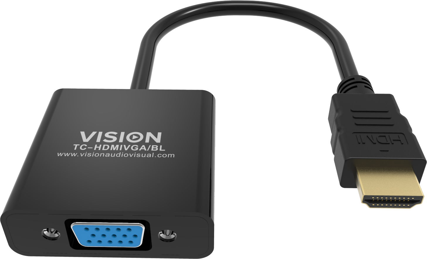 Vision Black HDMI to VGA Adaptor
