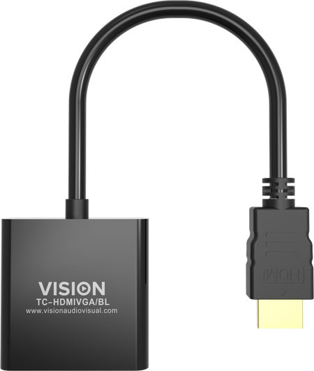 Vision Black HDMI to VGA Adaptor