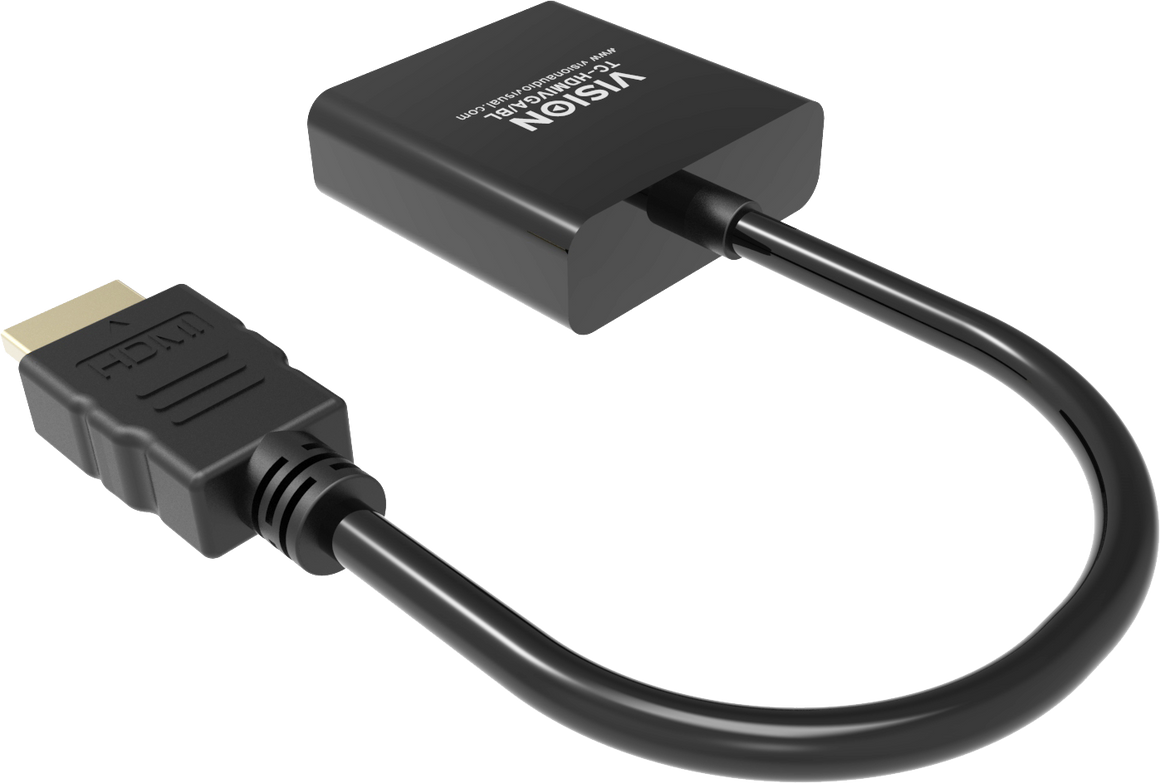 Vision Black HDMI to VGA Adaptor