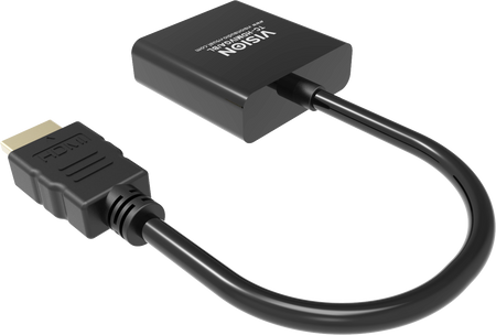 Vision Black HDMI to VGA Adaptor