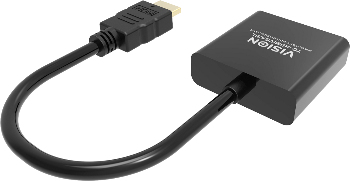 Vision Black HDMI to VGA Adaptor
