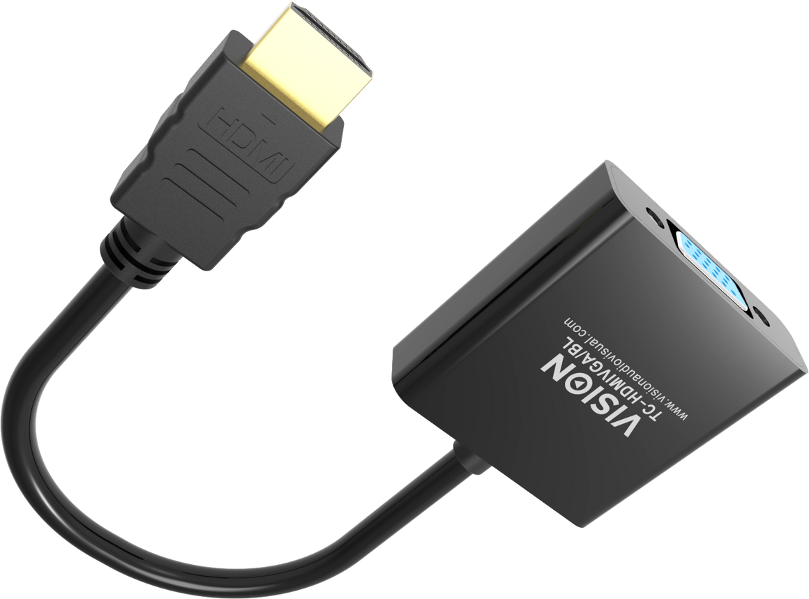 Vision Black HDMI to VGA Adaptor