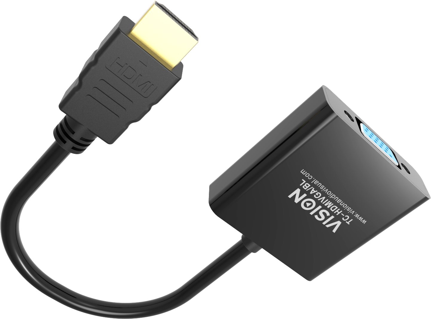 Vision Black HDMI to VGA Adaptor