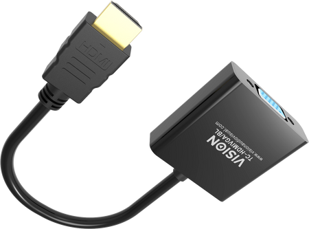 Vision Black HDMI to VGA Adaptor