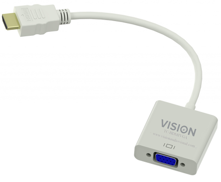 Vision White HDMI to VGA Adaptor
