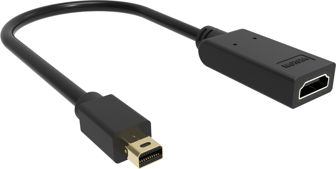 Vision Black Mini-DisplayPort to HDMI Adaptor