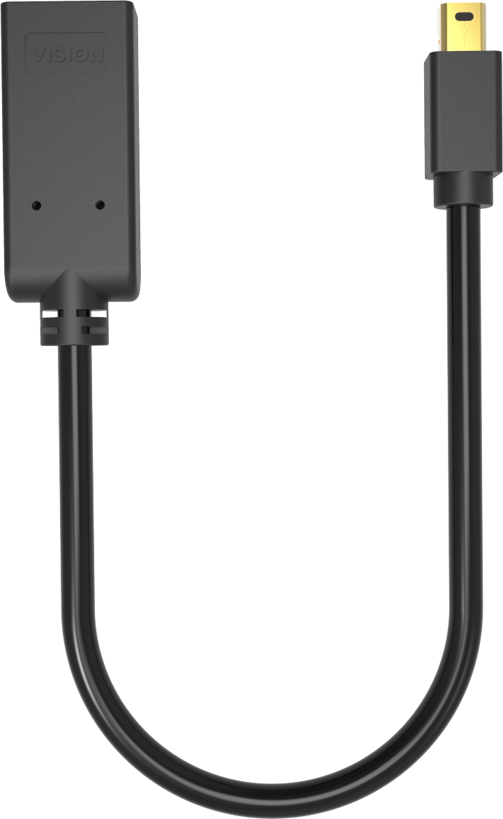 Vision Black Mini-DisplayPort to HDMI Adaptor