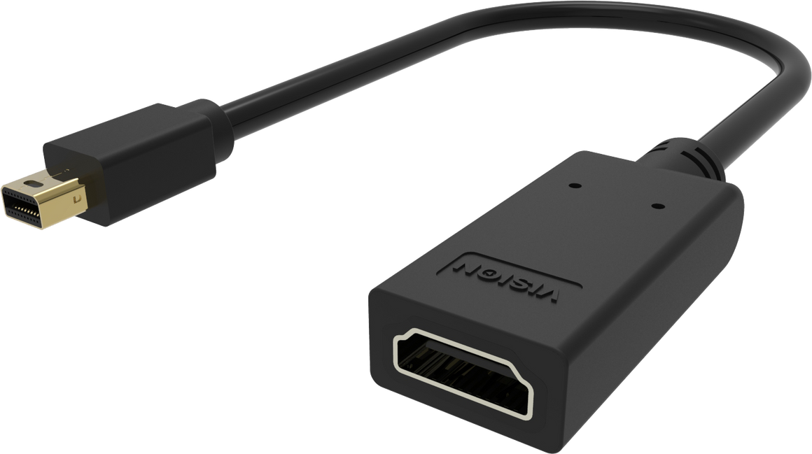 Vision Black Mini-DisplayPort to HDMI Adaptor