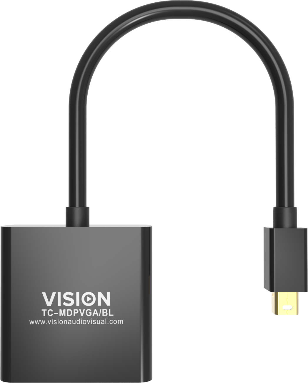 Vision Black Mini-DisplayPort to VGA Adaptor