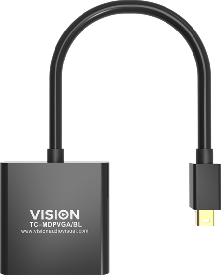 Vision Black Mini-DisplayPort to VGA Adaptor