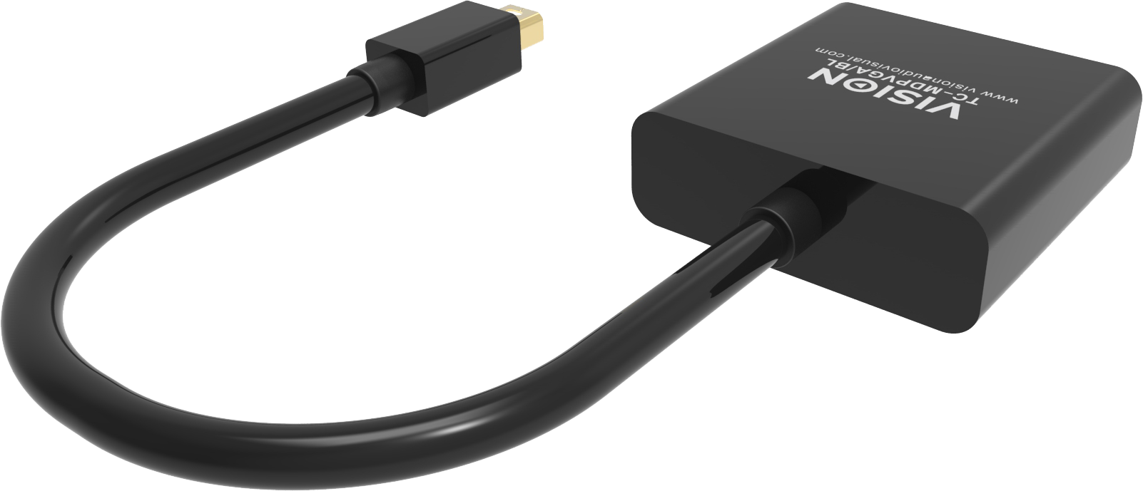 Vision Black Mini-DisplayPort to VGA Adaptor