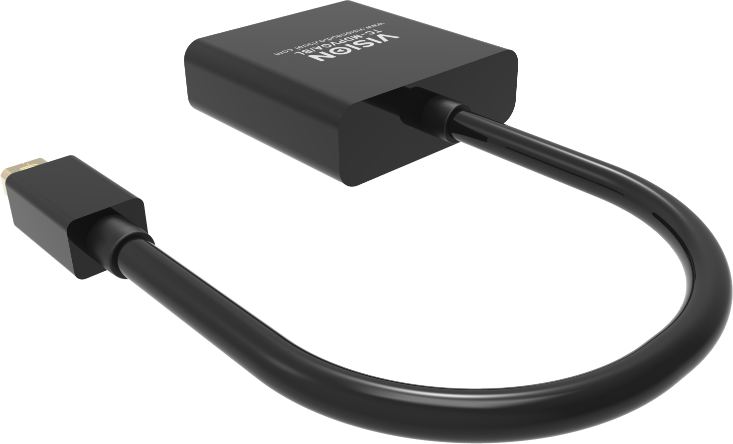 Vision Black Mini-DisplayPort to VGA Adaptor