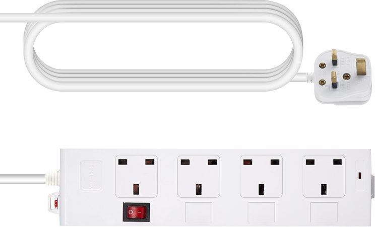 Vision Power Strip 4-Socket UK