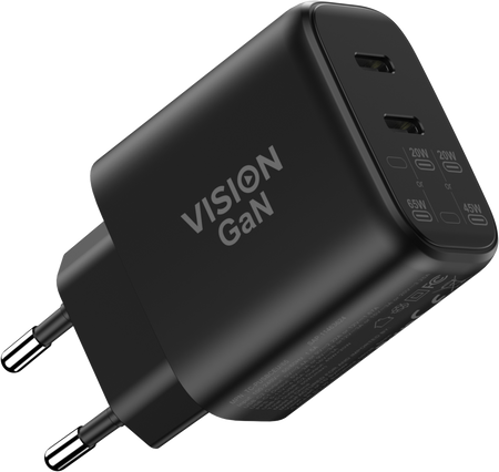 Vision Dual USB-C Charger with EU Plug