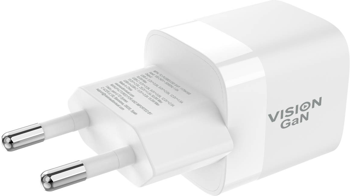 Vision USB A and C Charger with EU Plug