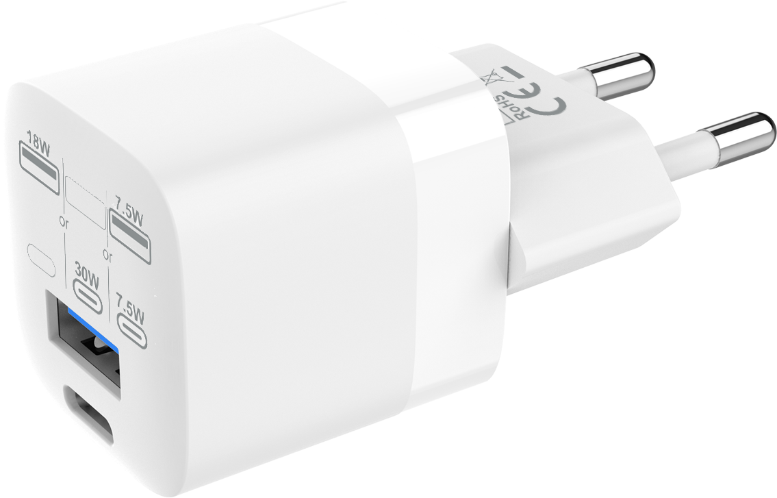 Vision USB A and C Charger with EU Plug