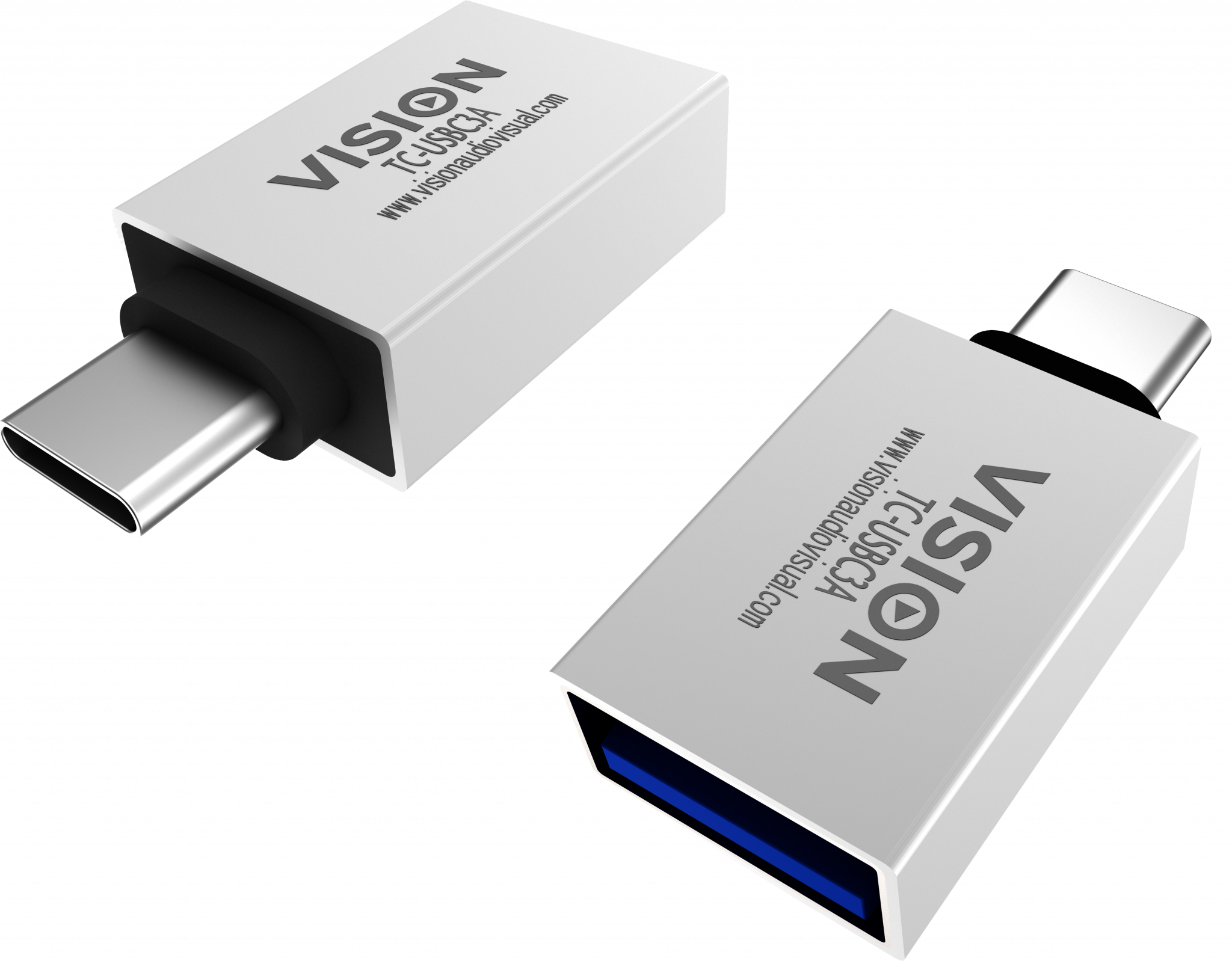 Vision White USB-C to USB 3.0A Adaptor