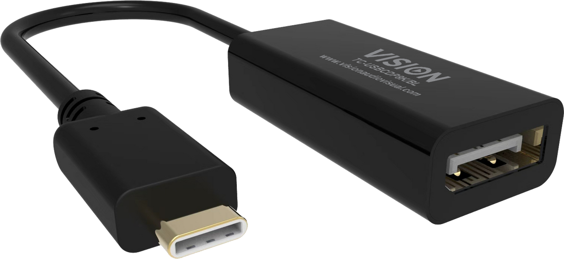 Vision Black USB-C to 8K DisplayPort Adaptor