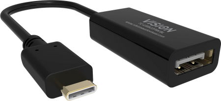 Vision Black USB-C to 8K DisplayPort Adaptor