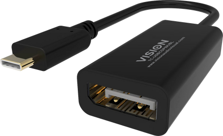 Vision Black USB-C to 8K DisplayPort Adaptor