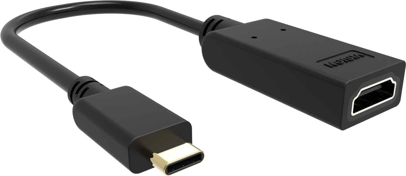 Vision Black USB-C to 8K HDMI Adaptor