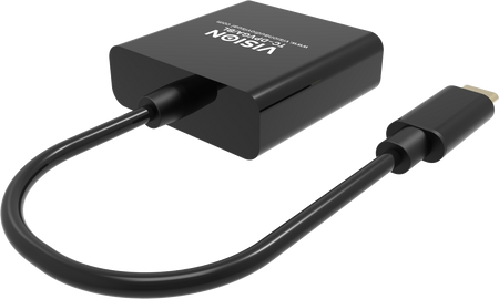 Vision Black USB-C to VGA Adaptor