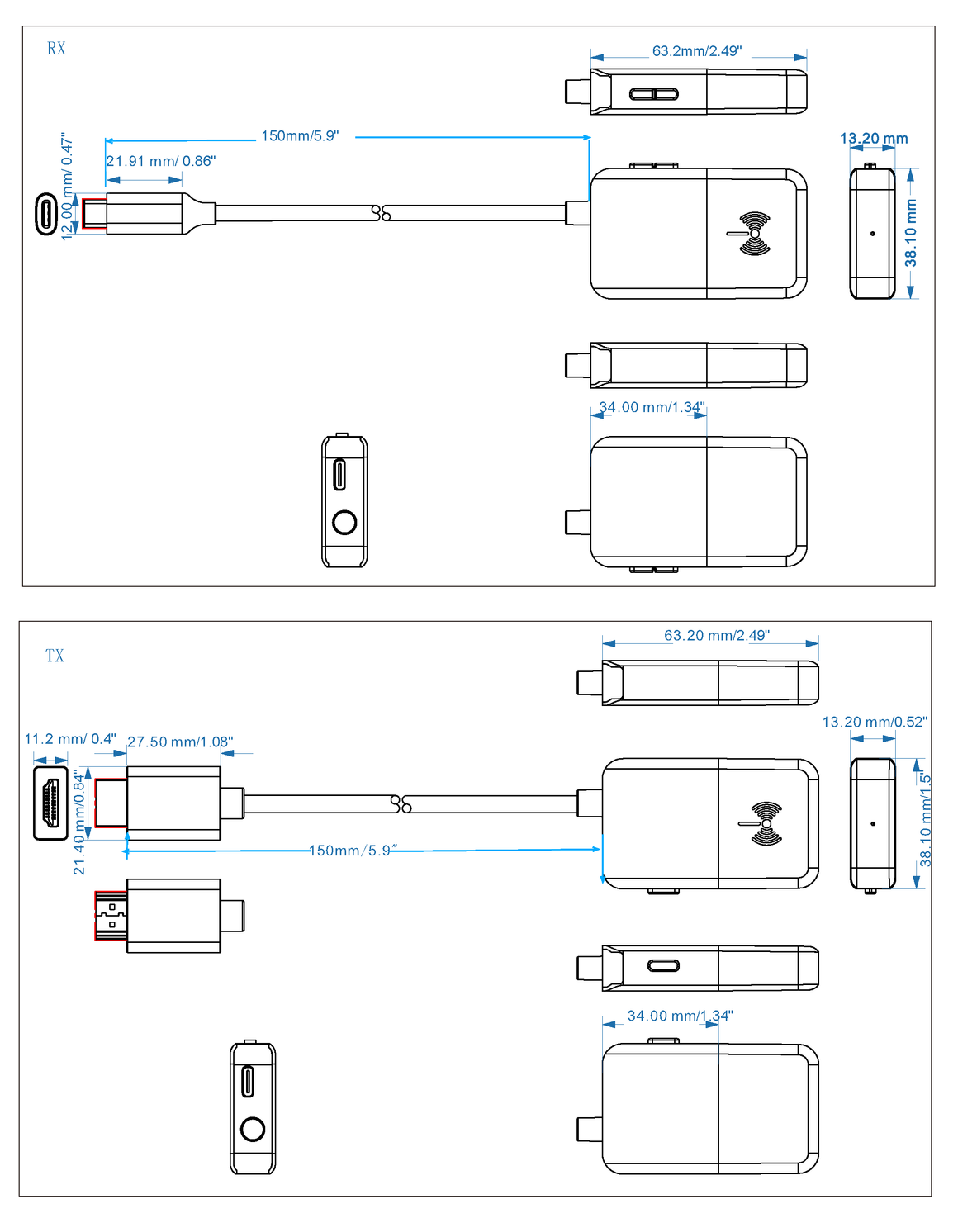 Vision Wireless HDMI Display Presentation Set