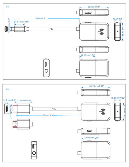 Vision Wireless HDMI Display Presentation Set