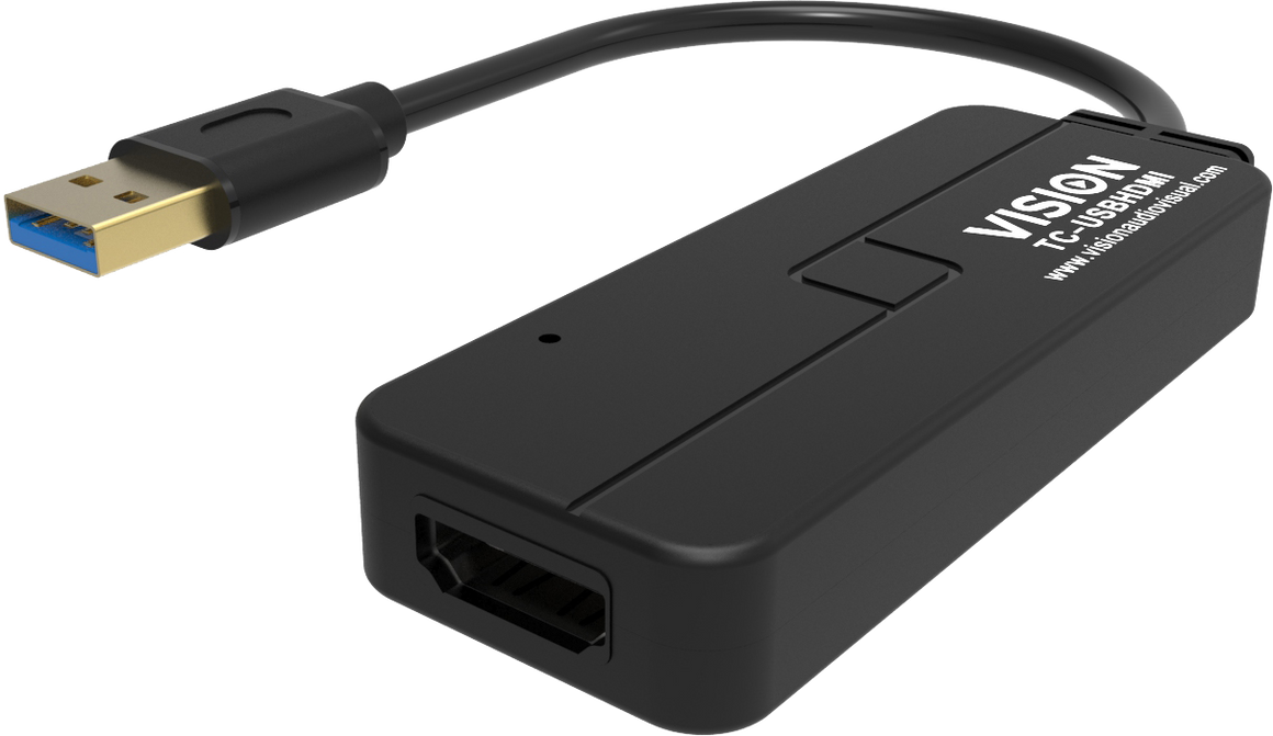 Vision Black USB 3.0 to HDMI Adaptor