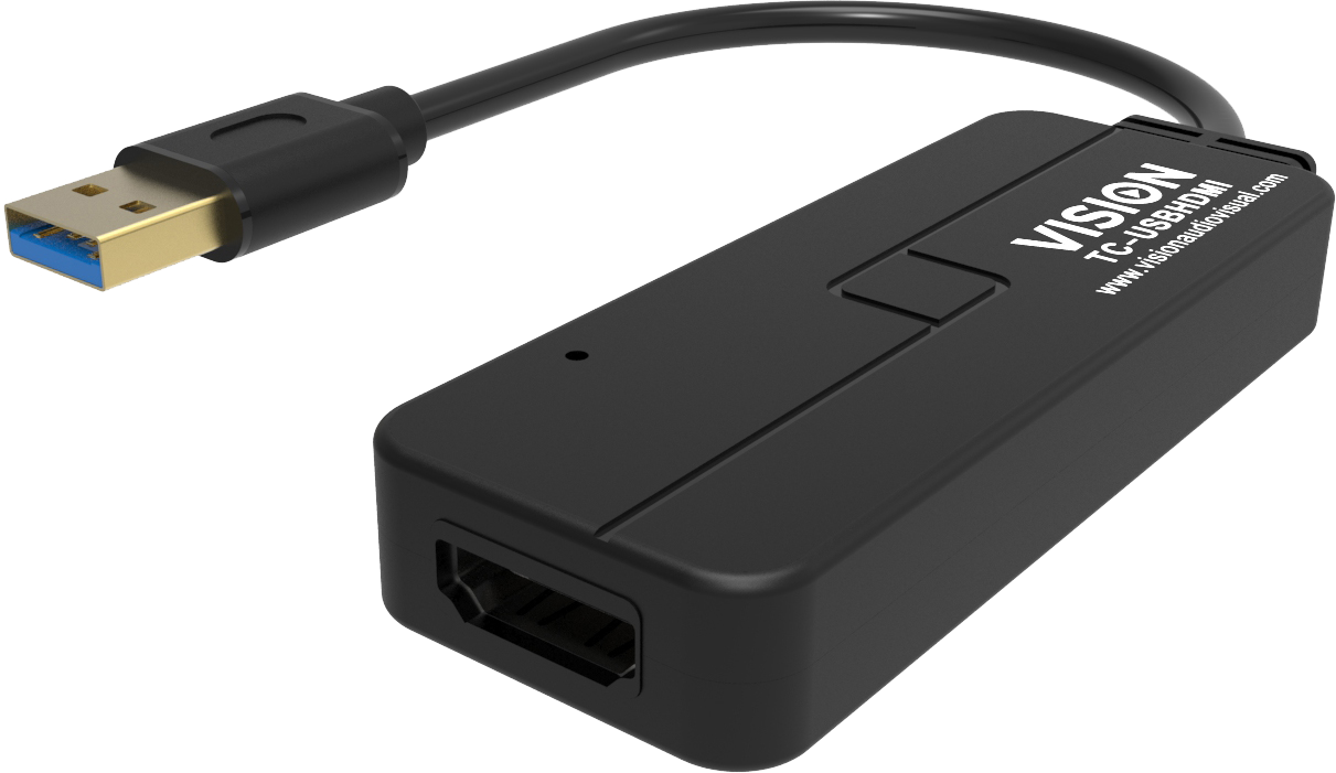 Vision Black USB 3.0 to HDMI Adaptor