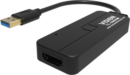 Vision Black USB 3.0 to HDMI Adaptor