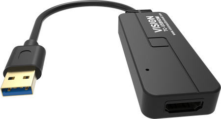 Vision Black USB 3.0 to HDMI Adaptor