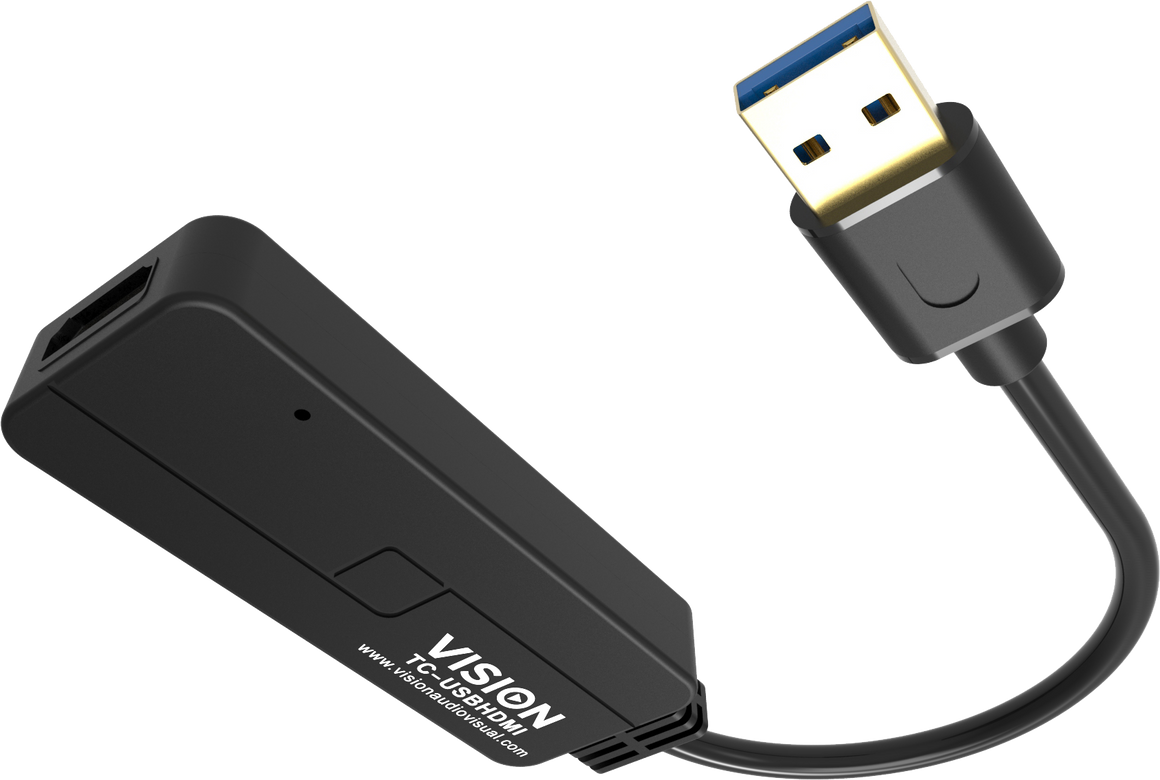 Vision Black USB 3.0 to HDMI Adaptor