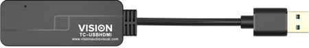 Vision Black USB 3.0 to HDMI Adaptor