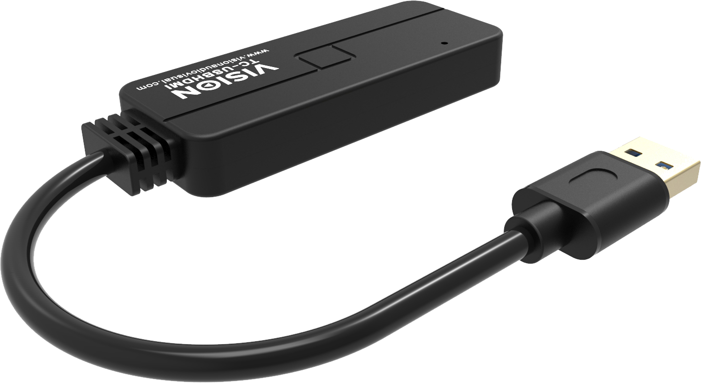 Vision Black USB 3.0 to HDMI Adaptor