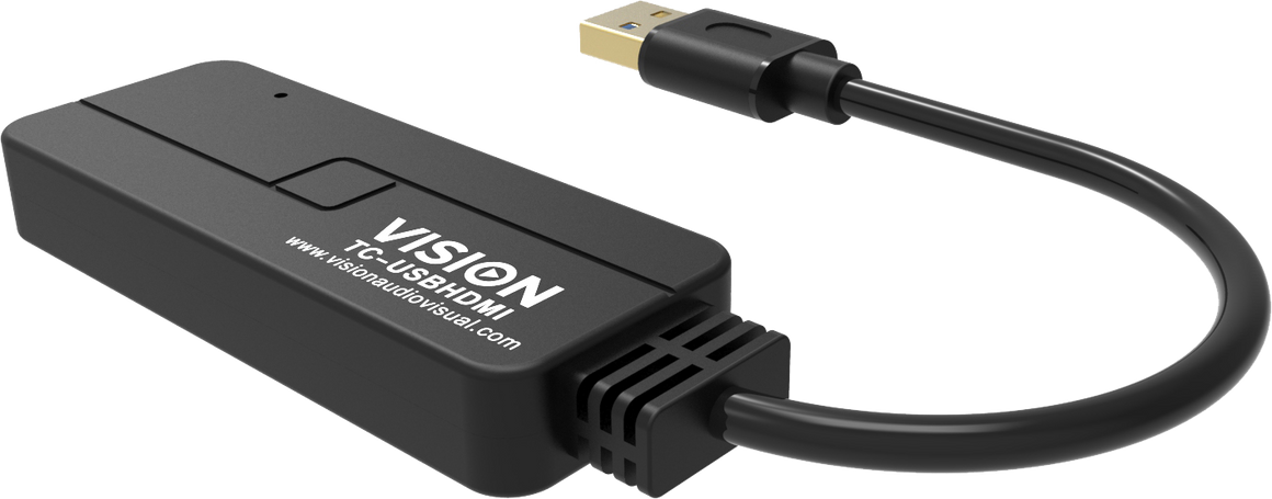 Vision Black USB 3.0 to HDMI Adaptor