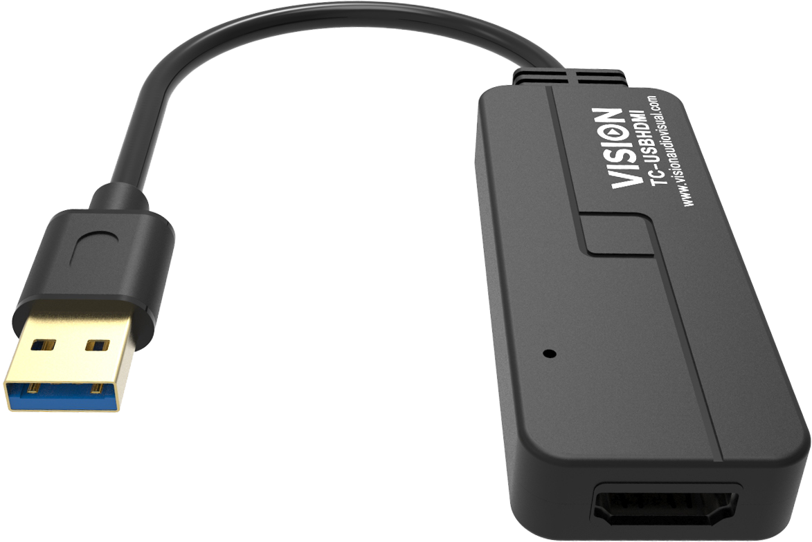 Vision Black USB 3.0 to HDMI Adaptor