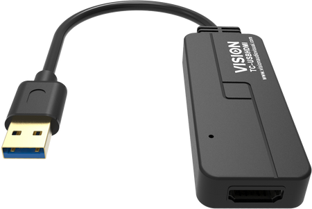 Vision Black USB 3.0 to HDMI Adaptor