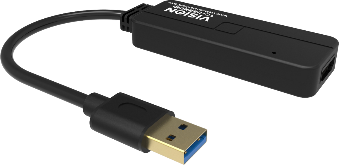 Vision Black USB 3.0 to HDMI Adaptor
