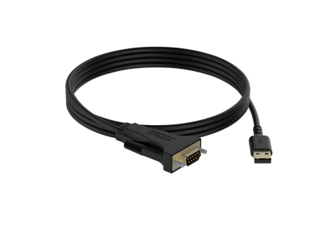 Vision Black USB 2.0 to 9-Pin RS-232 Serial Adaptor
