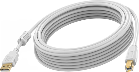 Vision White USB 2.0 Cable 3m (10ft)