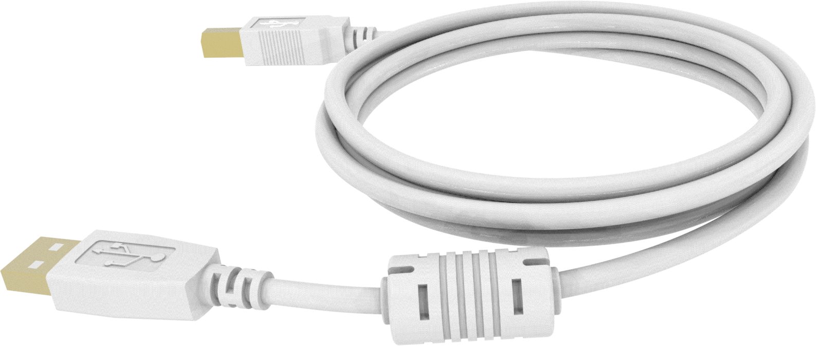 Vision White USB 2.0 Cable 3m (10ft)