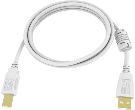 Vision White USB 2.0 Cable 5m