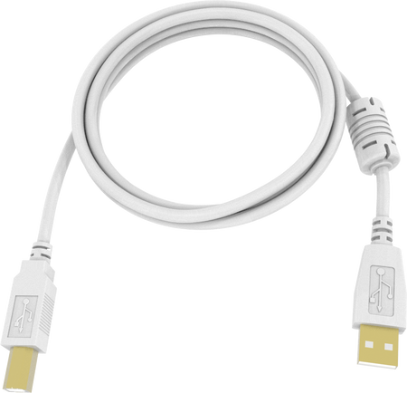 Vision White USB 2.0 Cable 5m