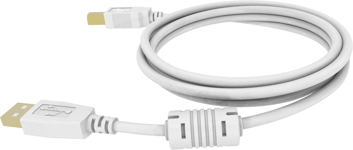 Vision White USB 2.0 Cable 5m