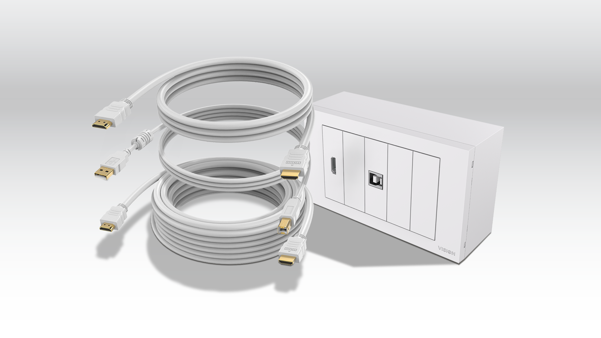 Vision 4K Techconnect Faceplate Pack 3m
